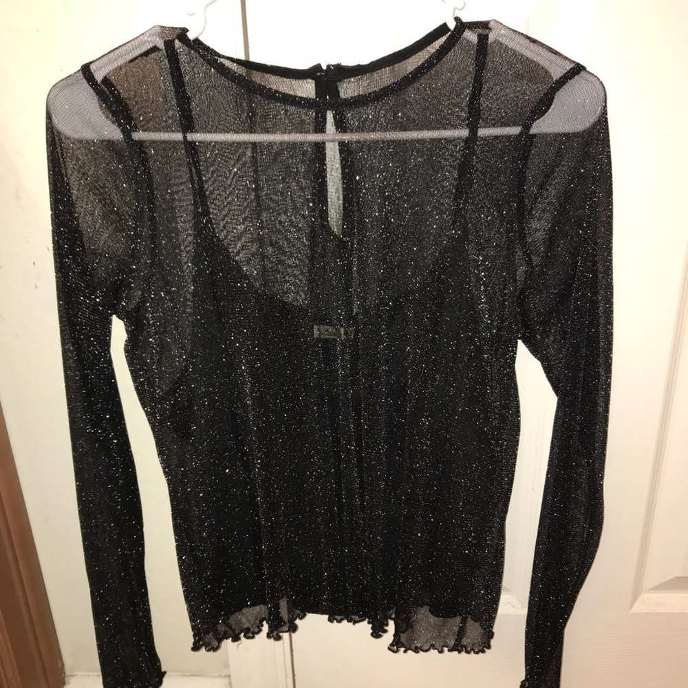 Mesh Shine Top ✨